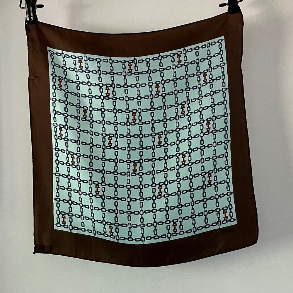 Vintage Echo Horse Bit Silk Chinon Scarf